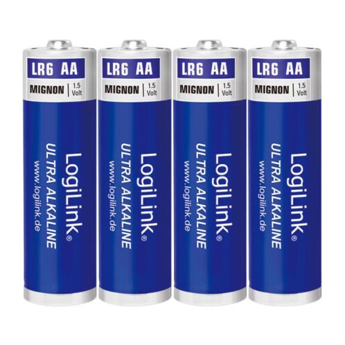 Battery AA Alkaline Logilink LR6B4 4pcs