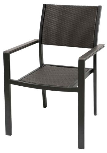 myResort Καρέκλα Catering PP Rattan 39.5x46.5x89cm Καφέ