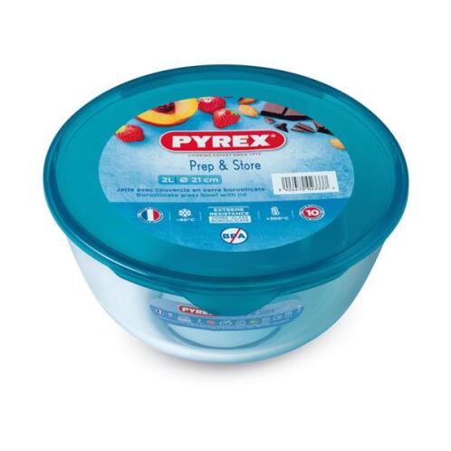 Pyrex Μπόλ Ανάμειξης Γυάλινο 2000ml 333180 Πράσινο