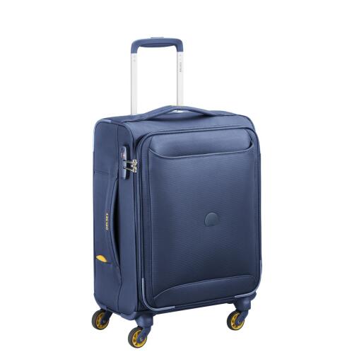 Delsey Βαλίτσα trolley cabin soft αυξομειούμενη 55x40x20/35cm σειρά Chartreuse Night Blue