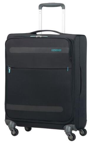 Βαλίτσα Καμπίνας American Tourister  Herolite με 4 διπλές ρόδες  55cm Volcanic Black