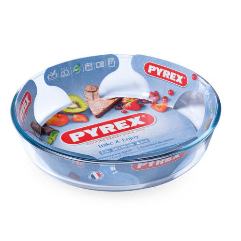 Pyrex Γυάλινο Πυράντοχο Ταψί Στρογγυλό 26εκ. Essentials