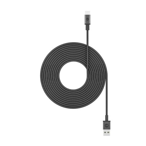 Mophie Braided USB 2.0 Cable USB-C male - USB-A male Μαύρο 3m (409903208)