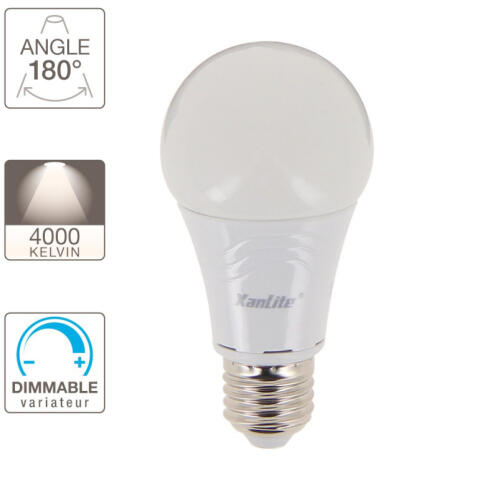 XANLITE ΛΑΜΠΤΗΡΑΣ LED A60 9W 4000Κ 806LM DIMMABLE