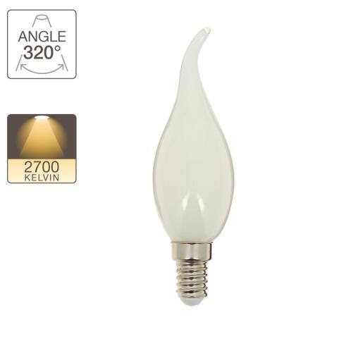 XANLITE ΛΑΜΠΤΗΡΑΣ LED MILKY ΤΥΠΟΥ ΦΛΟΓΑΣ Ε14 4W 2700Κ 470LM