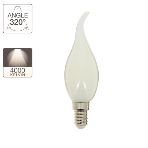 XANLITE ΛΑΜΠΤΗΡΑΣ LED MILKY ΤΥΠΟΥ ΦΛΟΓΑΣ Ε14 4W 4000Κ 470LM