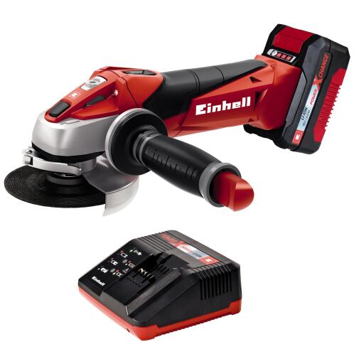 Einhell Power X-Change Γωνιακός τροχός Επαναφορτιζόμενος με μπαταρία 3,0 Α TΕ-ΑG 18/115 Li kit (1χ3,0 A)