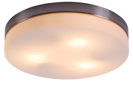 Globo Lighting Πλαφονιέρες OPAL τρίφωτο νίκελ ματ  3xE27 ILLU