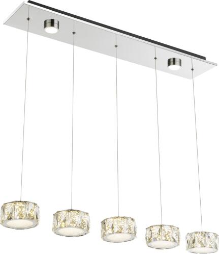 Globo Lighting Κρεμαστά AMUR μονόφωτο νίκελ  1xLED