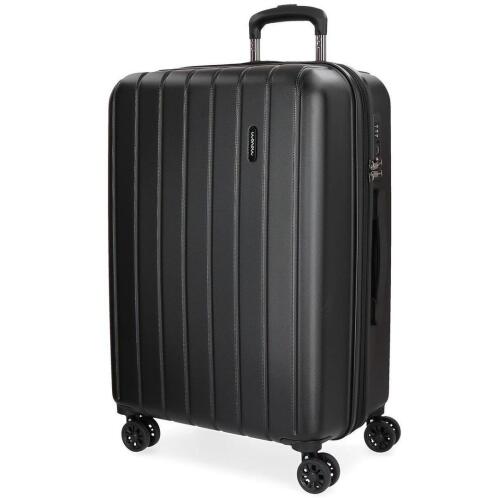 Movom Βαλίτσα μεσαία trolley 65x28x45cm σειρά Wood Black