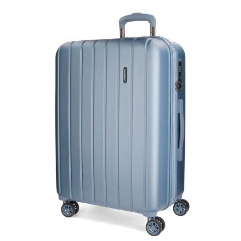 Movom Βαλίτσα μεσαία trolley 65x28x45cm σειρά Wood Sky Blue