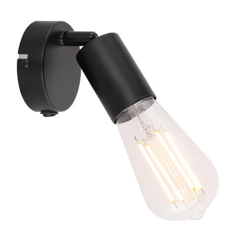 Globo Lighting Σπότ MARTHA μονόφωτο μαύρο  1xE27