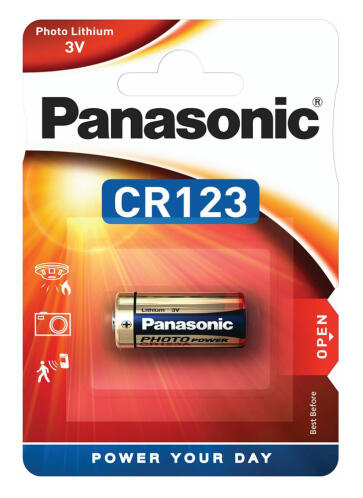 PANASONIC μπαταρία λιθίου CR123 3V 1τμχ