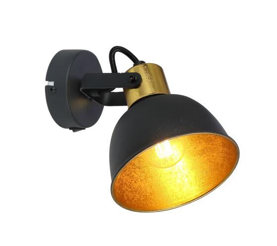 Globo Lighting Σπότ FILLO μονόφωτο μαύρο  1xE14