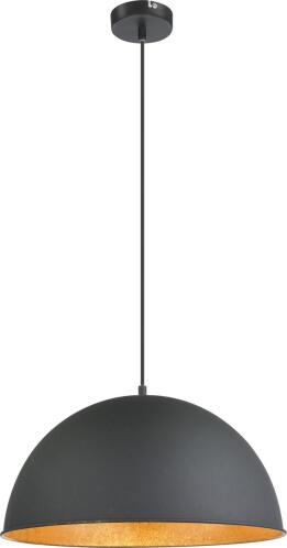 Globo Lighting Κρεμαστά LENN μονόφωτο μαύρο  1xE27