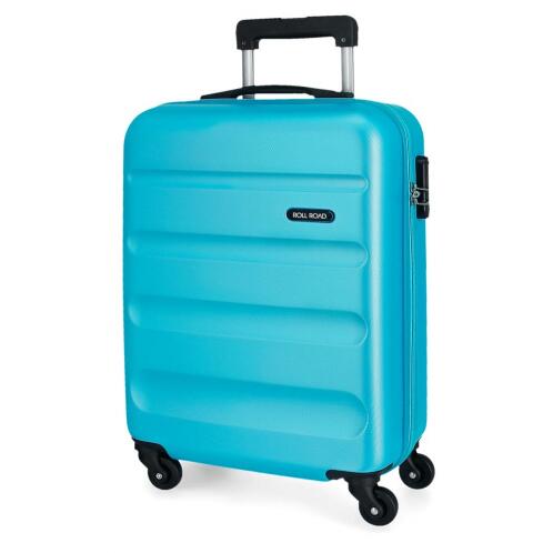 Roll Road Sicillia Βαλίτσα καμπίνας ABS 55x38x20cm σειρά Flex Light Blue