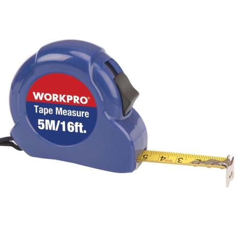 WorkPro Μετροταινία ABS με Στοπ 600008.0002 5m x 18mm