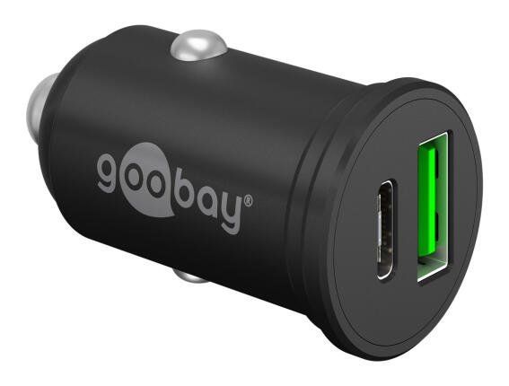 GOOBAY φορτιστής αυτοκινήτου 61739 USB & USB-C PD 45W μαύρος