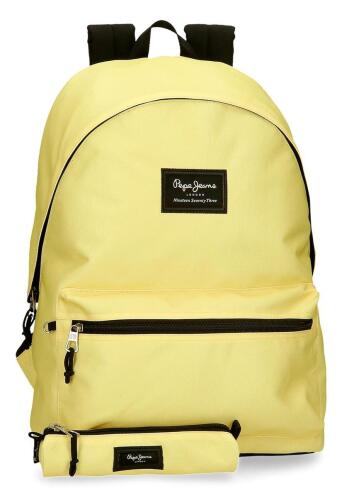 Pepe Jeans Σακίδιο πλάτης 44x31x15cm Aris Amarillo Pastel