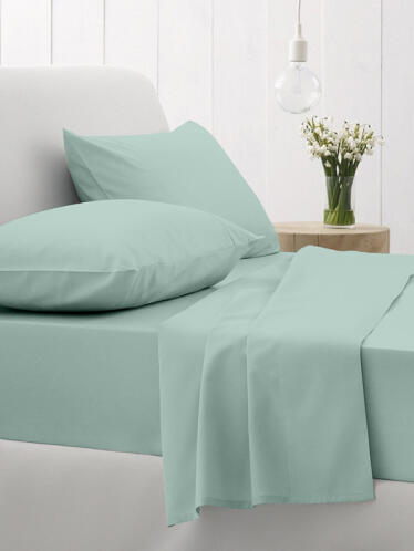 Σετ Σεντόνια Cotton Feelings 105 Aqua Μονό με λάστιχο(105x205+30)