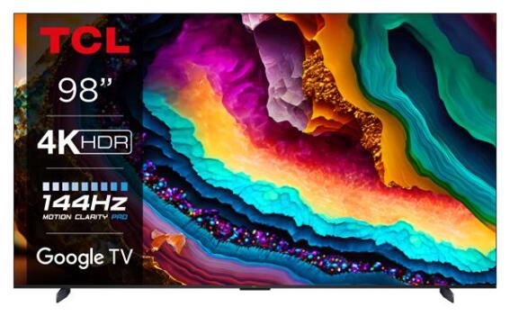 TCL Smart Τηλεόραση 98'' 4K HDR TV με Google TV και Game Master 98P745