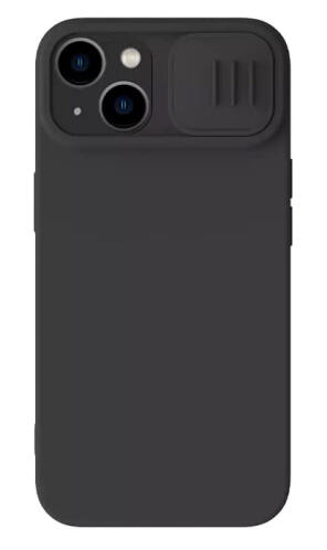 NILLKIN θήκη CamShield Silky Silicone για iPhone 15 Plus μαύρη