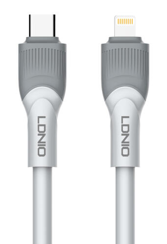 LDNIO καλώδιο Lightning σε USB-C LC601I 30W PD 1m γκρι