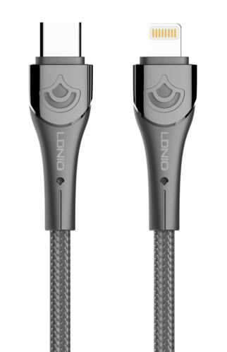 LDNIO καλώδιο Lightning σε USB-C LC861I 30W PD 1m γκρι