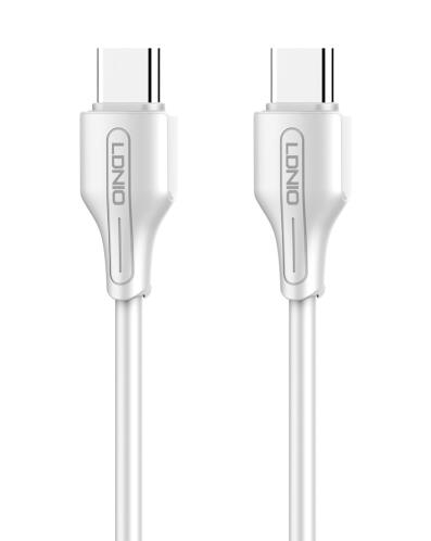 LDNIO καλώδιο USB-C σε USB-C LC122C 65W PD 2m λευκό