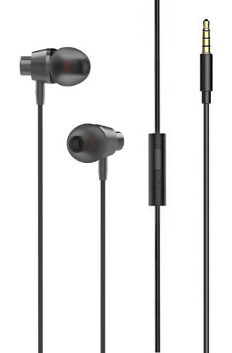 LDNIO earphones με μικρόφωνο HP05 3.5mm 1.2m γκρι