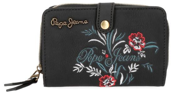 Pepe Jeans Γυναικείο πορτοφόλι 9x13.5x3cm σειρά Lala Black