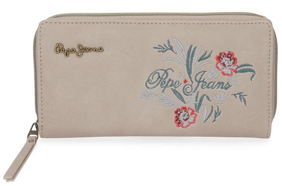 Pepe Jeans Γυναικείο πορτοφόλι 18x10x2cm σειρά Lala Beige