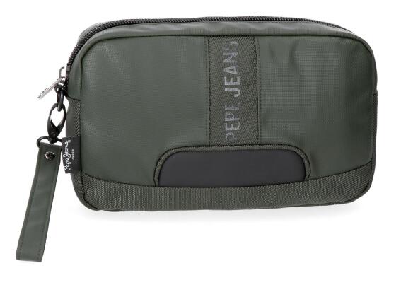 Pepe Jeans Τσαντάκι χειρός με περικάρπιο 24,5x15x6cm Bromley Verde