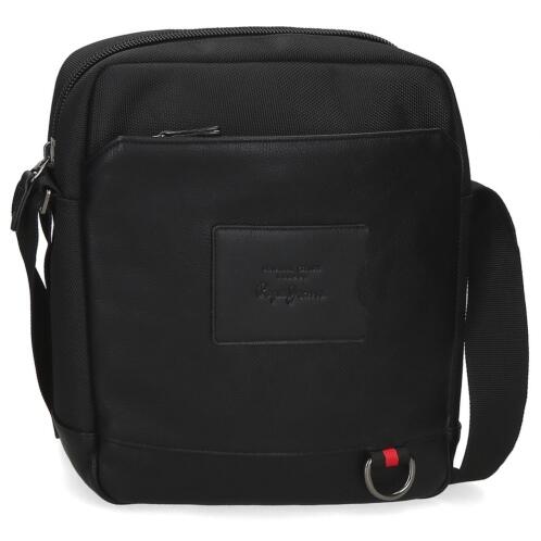 Pepe Jeans Τσαντάκι Ώμου Χιαστί 27x23x7cm Counter Black