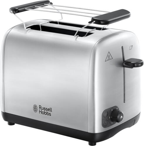 Russell Hobbs Φρυγανιέρα από ανοξείδωτο ατσάλι 1200W Adventure 2 Slice Brushed Toaster 24080-56