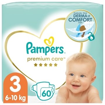 PAMPERS Premium Care Μέγεθος 3, (6kg-10kg) - 60 Πάνες - 81765772