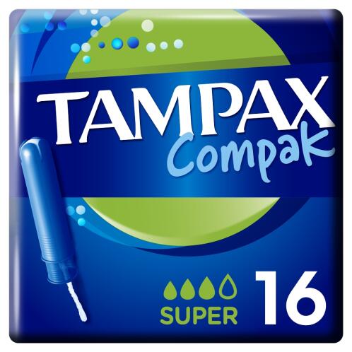 Tampax Compak Super Ταμπόν Με Απλικατέρ  16 Τεμ. - 83747366