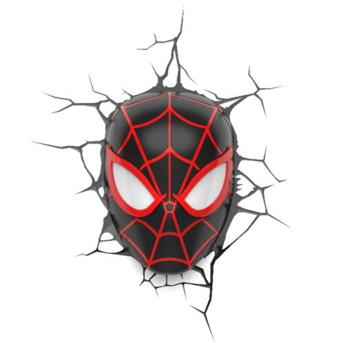 3DLightFX Παιδικό Φωτιστικό Τοίχου Led Spider Man Miles Morales