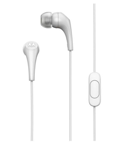 Motorola Ακουστικά  Ενσύρματα In-Ear 2 Λευκά