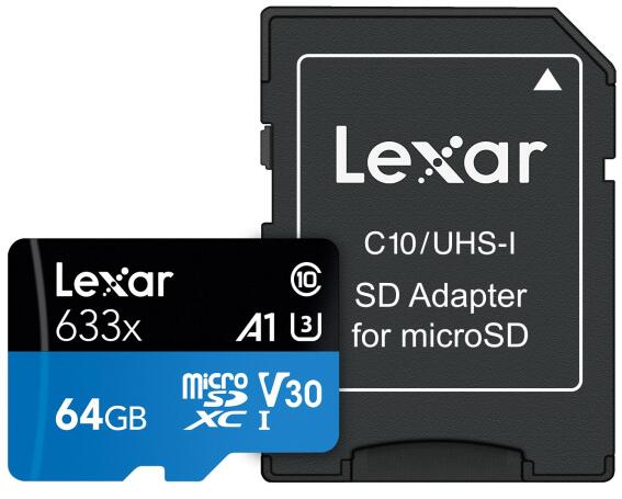 Lexar High-Performance 633x Micro-SD 64GB