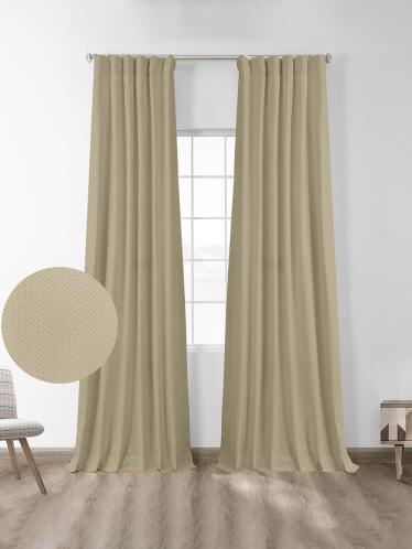 Κουρτίνα μπλακάουτ Foresta Beige 145x280