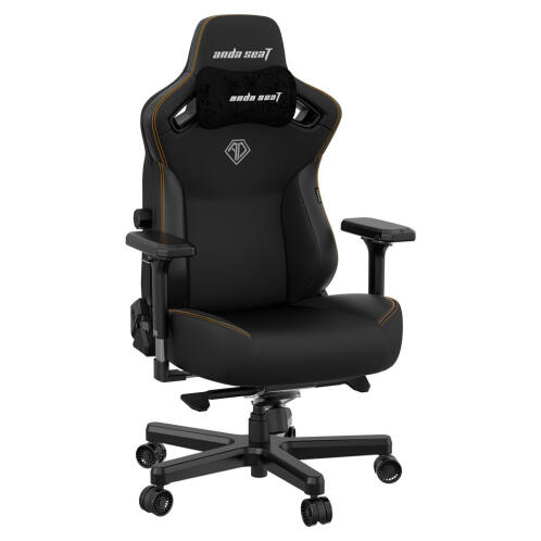 Anda Seat Kaiser 3 L Καρέκλα Gaming Δερματίνης με Ρυθμιζόμενα Μπράτσα Large Black