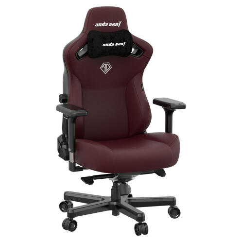 Anda Seat Kaiser 3 L Καρέκλα Gaming Δερματίνης με Ρυθμιζόμενα Μπράτσα Large Maroon