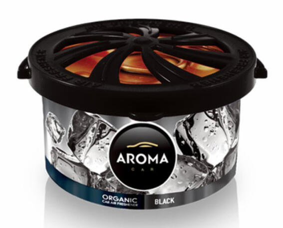 AROMA CAR αρωματικό αυτοκινήτου Organic A92103 40g Black