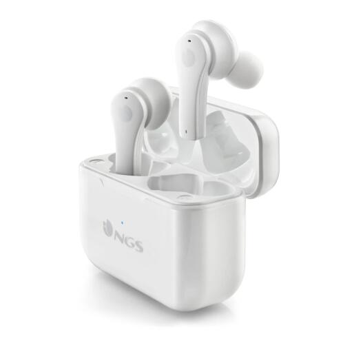 NGS Artica Bloom In-ear Bluetooth Handsfree Ακουστικά με Θήκη Φόρτισης Λευκά