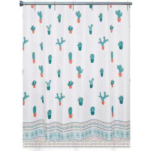 ARVIX ΚΟΥΡΤΙΝΑ ΜΠΑΝΙΟΥ 180x200cm POLYESTER CACTUS 35447