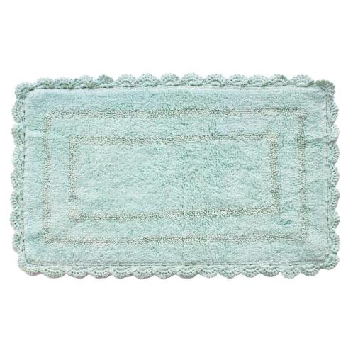 ARVIX ΤΑΠΕΤΟ ΜΠΑΝΙΟΥ 50x80cm COTTON DENTELLE/VERT 57902