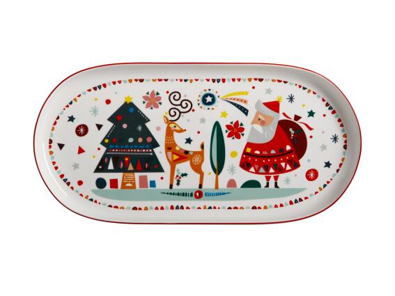 Maxwell & Williams Χριστουγεννιάτικη Πιατέλα Οβάλ Festive Friends 40x19cm