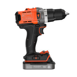 Black & Decker  18V Κρουστικό Δραπανοκατσάβιδο με 1 X 2.0Ah Μπαταρία, 1A Φορτιστή σε βαλιτσάκι