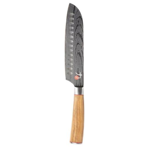 BERGNER ΜΑΧΑΙΡΙ SANTOKU 17.5cm ΜΕ ΞΥΛΙΝΗ ΛΑΒΗ TETSU BGMP-4168